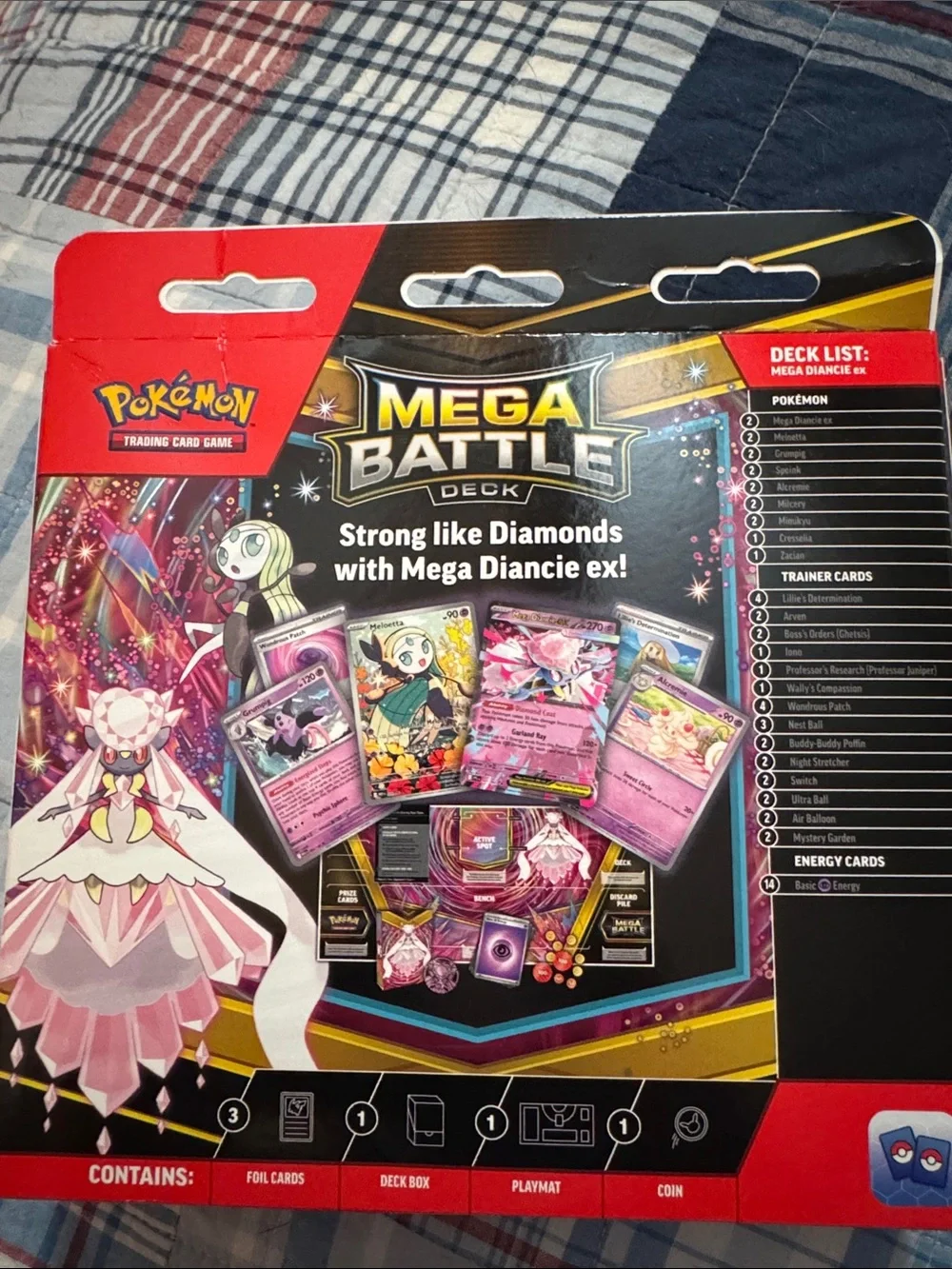 Mega Diancie ex Mega Battle Deck Pokémon TCG new Sealed 60 card deck token mat